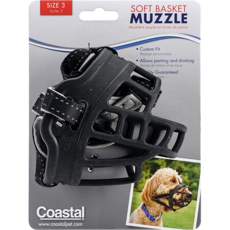 Coastal Pet Beagel Soft Basket Muzzle 1365BLK3